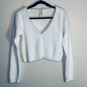 Forever 21 Fuzzy Cropped Sweater
